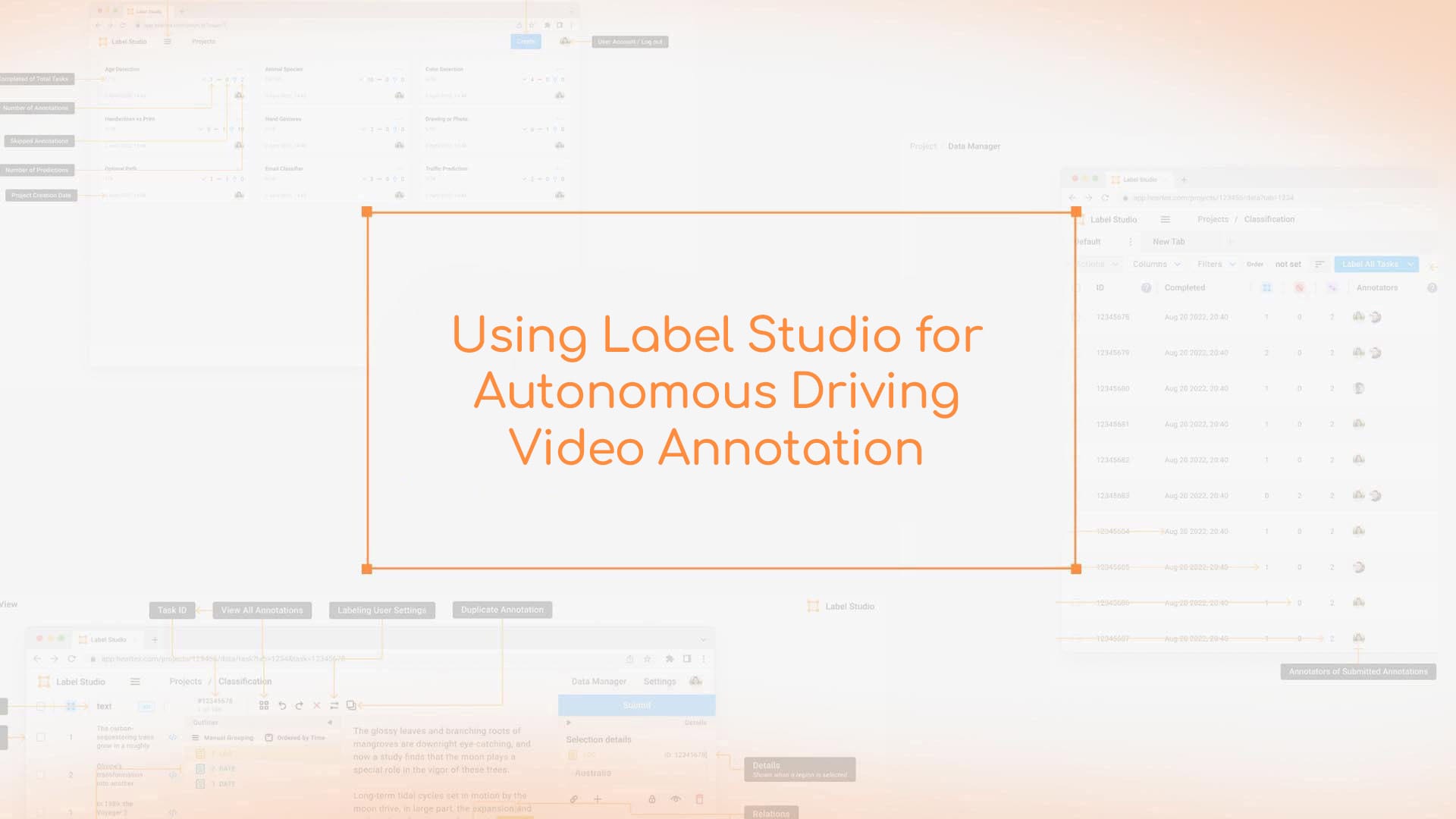 Using Label Studio for Autonomous Driving Video Annotation